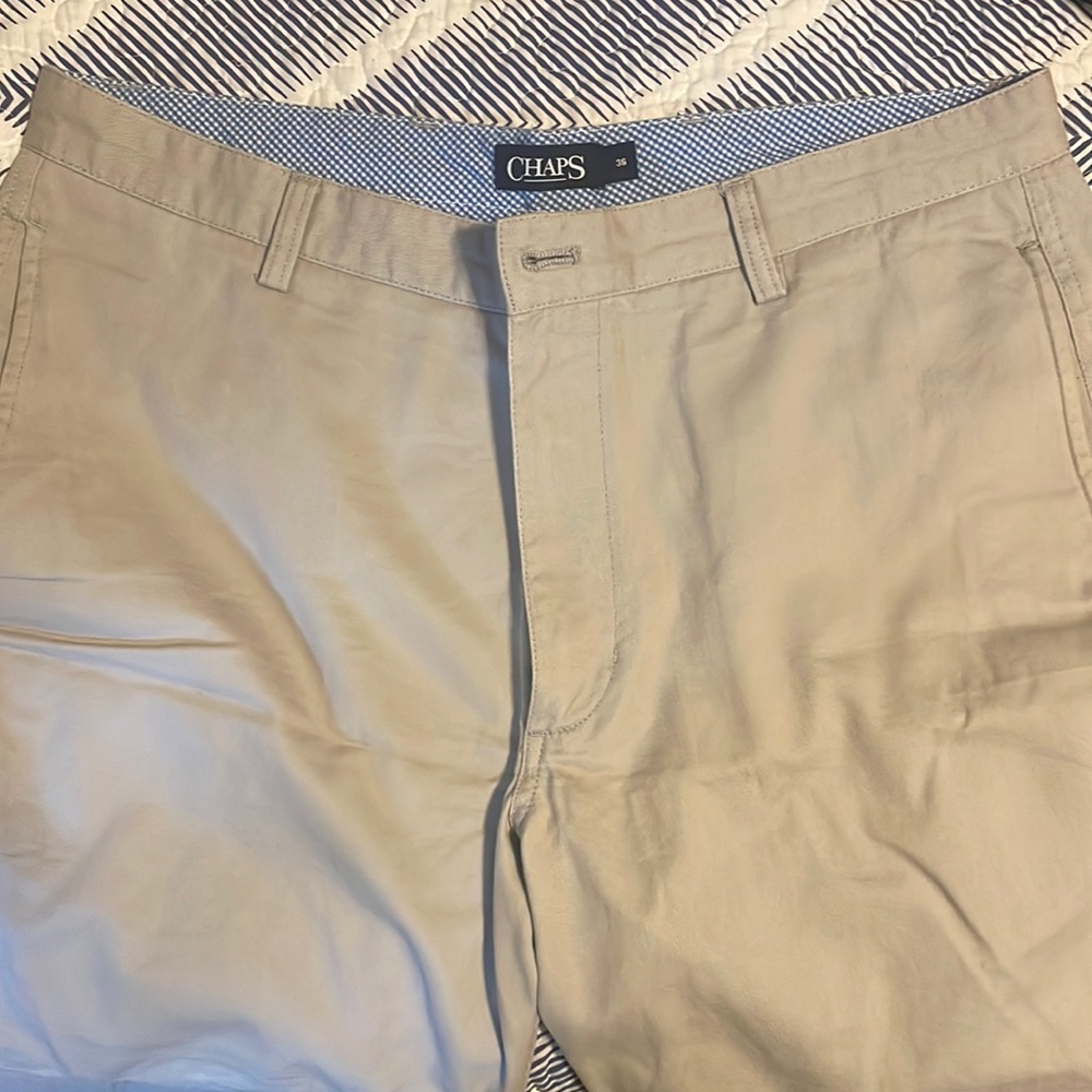 Mens 36 chino shorts in grey/beige